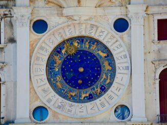 Astrološki sat sa horoskopskim znakovima – simbol zodijaka i protoka vremena